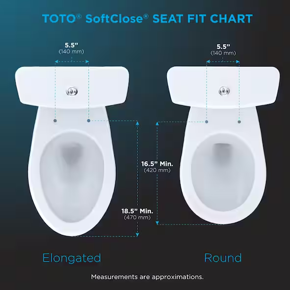 Round SoftClose Toilet Seat in Cotton White