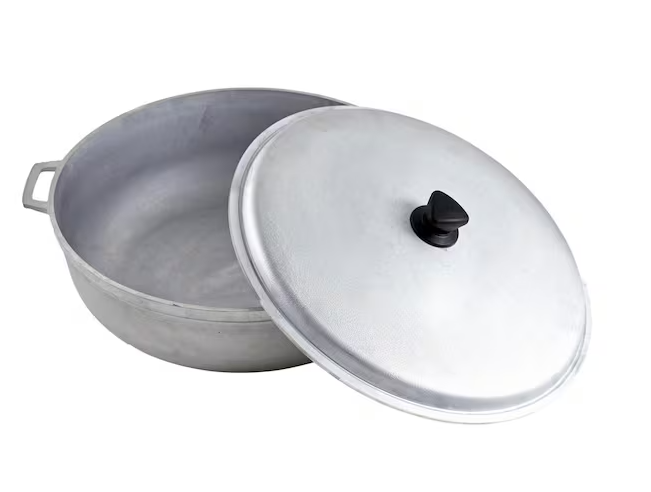17.9 qt. Cast Aluminum Caldero with Natural Finish