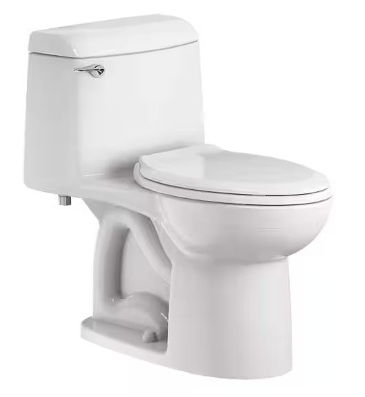 Champion 4 Tall Height 1-Piece 1.6 GPF Single Flush Elongated Toilet in White, Seat Included