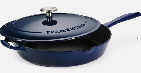 Tramontina 12" Enameled Cast Iron Skillet with Lid
