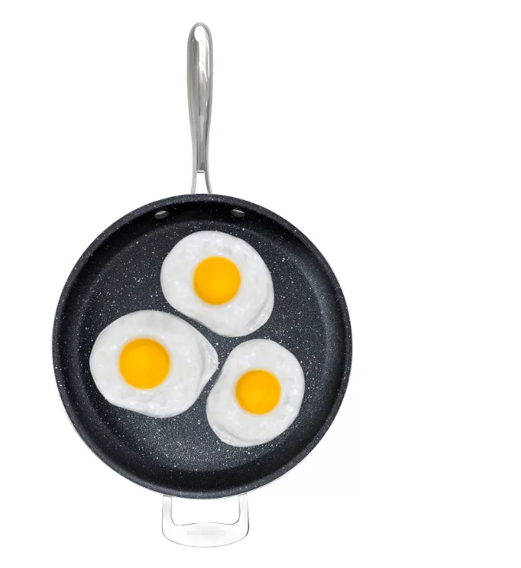 Granitestone 14" Nonstick Family Fry Pan with Helper Handle