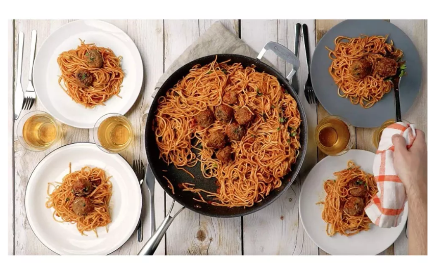 Granitestone 14" Nonstick Family Fry Pan with Helper Handle