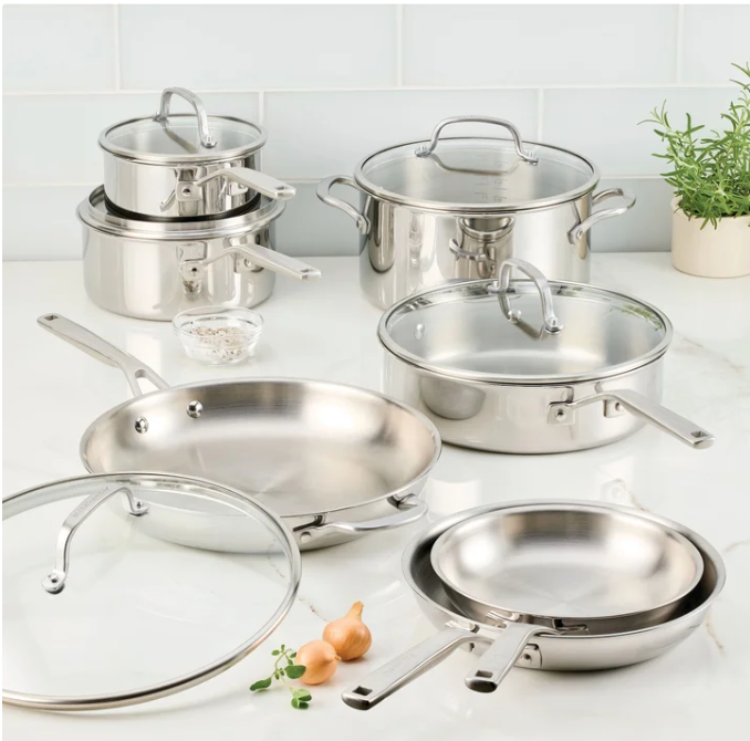 KitchenAid Tri-Ply Clad Stainless Steel 12-piece