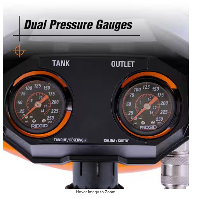 6 Gal. 150 PSI Portable Electric Oil-Free Jobsite Pancake Air Compressor with 25 ft. Air Hose and 18GA Brad Nailer