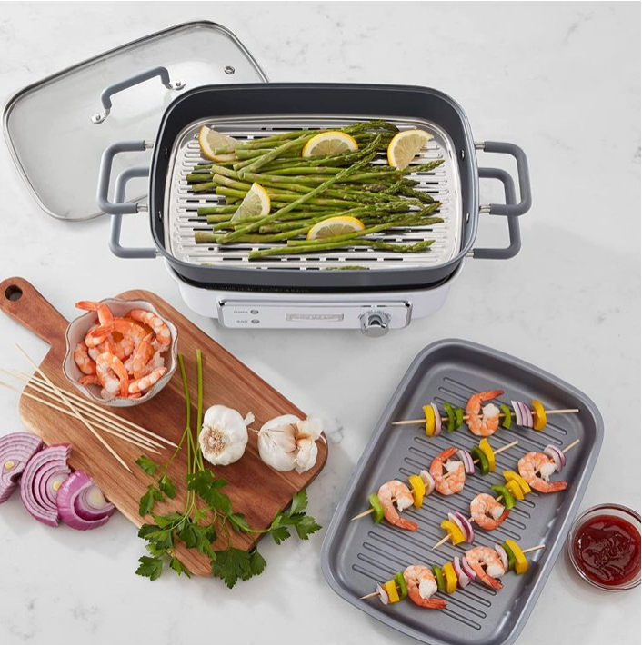 Cuisinart STACK5 Multifunctional Grill with Glass Lid