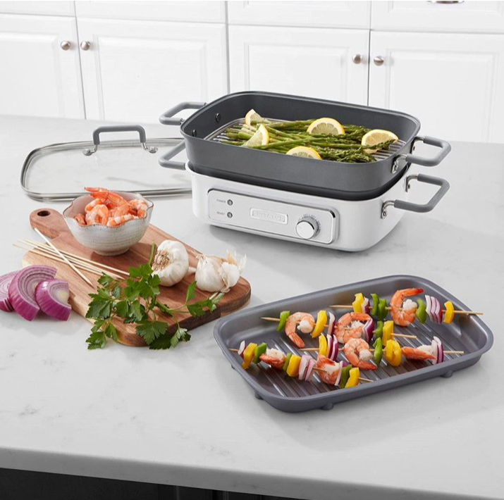 Cuisinart STACK5 Multifunctional Grill with Glass Lid
