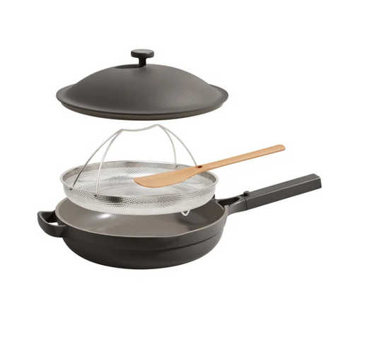 Our Place 4-piece Ceramic Nonstick 12.5” Family Sized Always Pan with Steamer