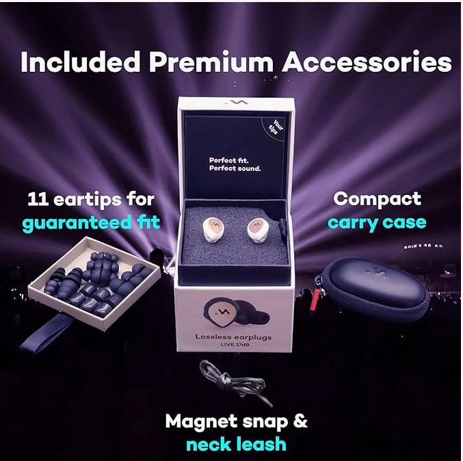 LIVE concert earplugs | High Fidelity hearing protection for Clubs