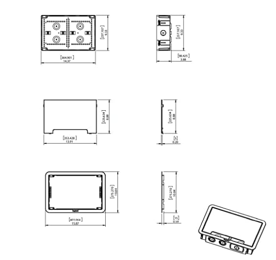 Legrand - OnQ Cable Management, In-Wall Media Box