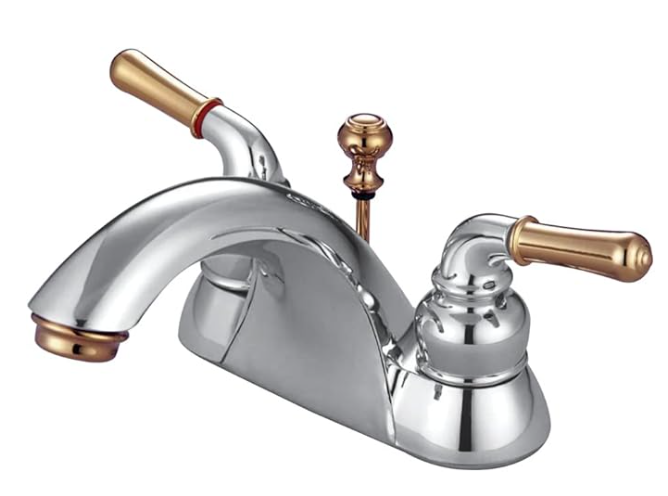 Kingston Brass KB2624 Naples 4-Inch Centerset Lavatory Faucet