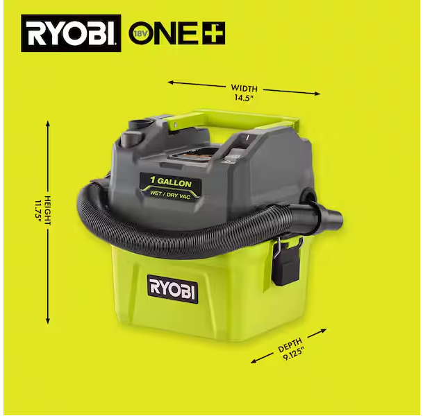ONE+ 18V Cordless 1 Gal. Wet/Dry Vacuum (Tool Only)