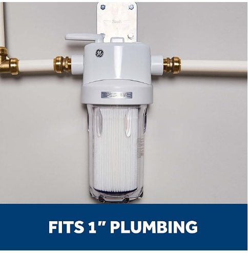 GE Whole House Water Filtration System, Reduces Sediment, Rust & More
