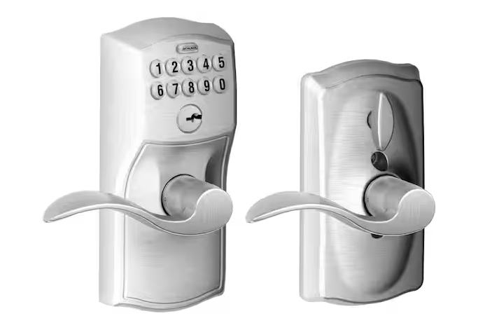 SCHLAGE FE595 CAM 626 ACC Camelot Keypad Entry with Flex-Lock and Accent Levers