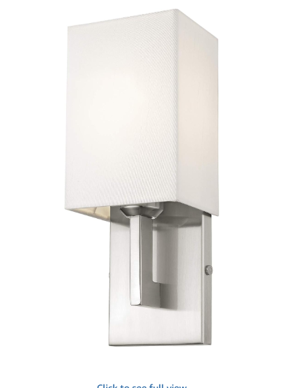 Livex Lighting 51101-91 Transitional One Light Wall Sconce from Hollborn Collection in Pwt