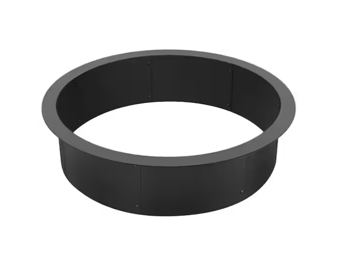 Fire Pit Ring, 35 in. Outer/31 in. Inner Dia, 10 in Height Fire Pit Insert, Heavy Duty Carbon Steel Liner