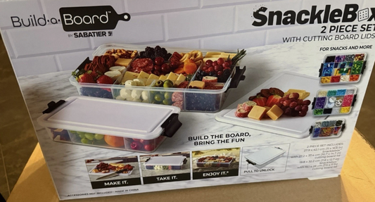 Sabatier Snacklebox 2 Piece Set with Cutting Board Lids