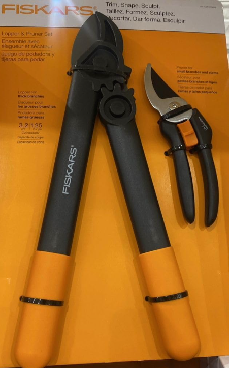FISKARS 2 Piece Garden Shears and Pruner Set