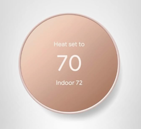 Nest Thermostat - Smart Programmable Wi-Fi Thermostat - Sand