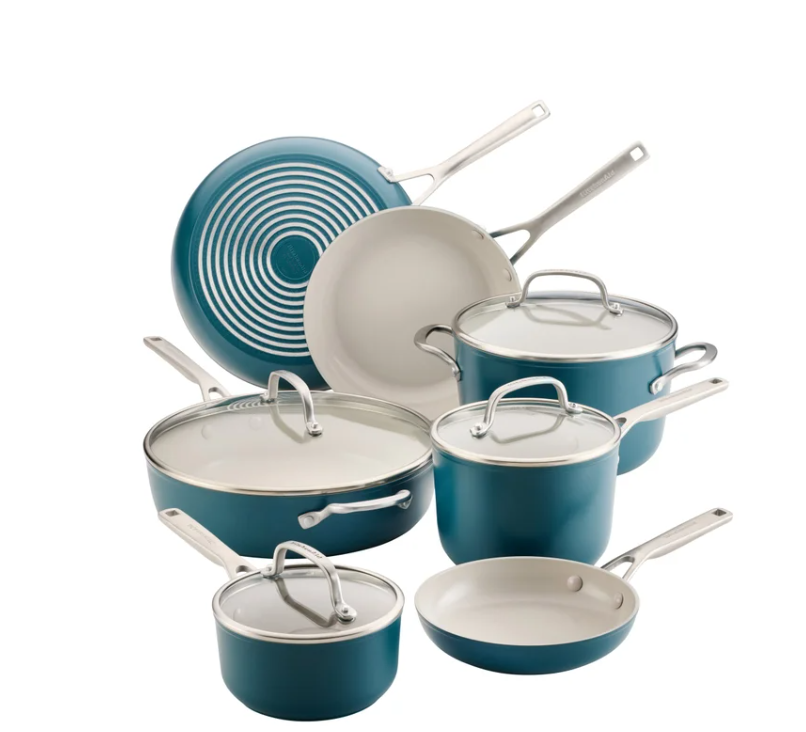 KitchenAid Hard-Anodized Ceramic Induction Cookware Set, 11-piece