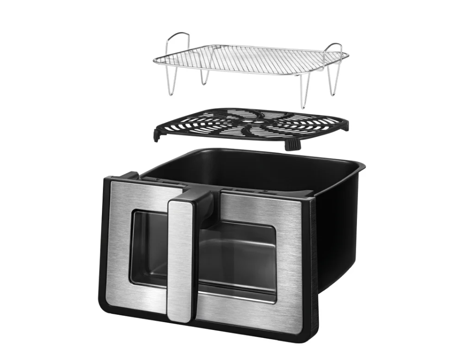 Gourmia Digital 8 qt Air Fryer, Black - Window, Light