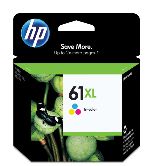 HP 61XL High Yield Tri-color Original Ink Cartridge, ~300 pages