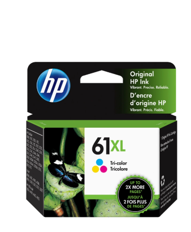 HP 61XL High Yield Tri-color Original Ink Cartridge, ~300 pages