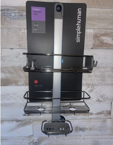 Simplehuman Stainless Steel & Anodized Adjustable Shower Caddy