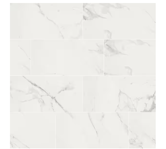 Carrara White Marble Look Polished