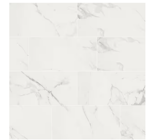 Carrara White Marble Look Polished