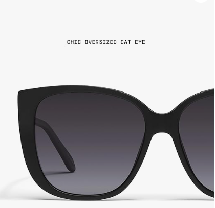 QUAY - Women's Sunglasses, Oversized Cat Eye Shades, UV Protected Lenses