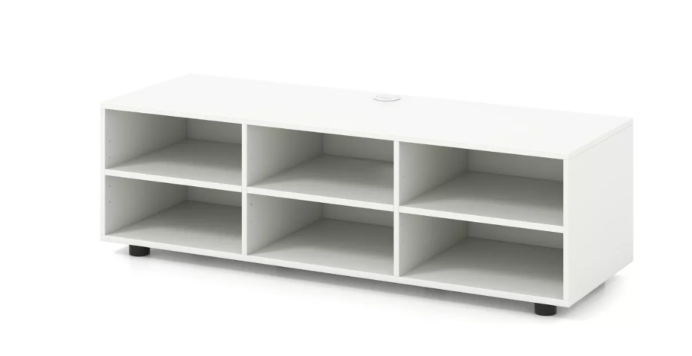 Costway TV Stand TV Console Cabinet 6-Cubby Media Console Entertainment Center with Adjustable Shelves