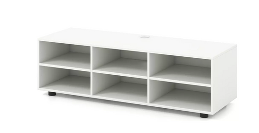 Costway TV Stand TV Console Cabinet 6-Cubby Media Console Entertainment Center with Adjustable Shelves