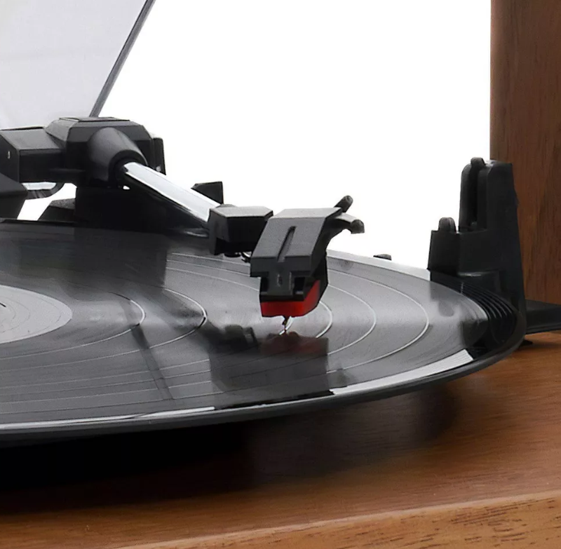 Victrola The Kingfield Bluetooth Record Player Shelf System with Bookshelf