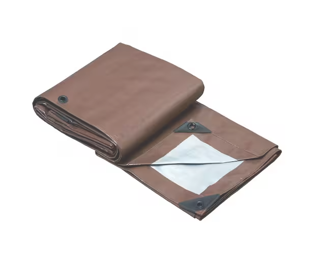 16 ft. x 20 ft. Brown and Silver Heavy Duty Tarp