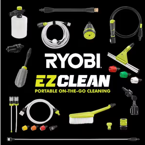 40V HP Brushless EZClean 600 PSI 0.7 GPM Cordless Battery Cold Water Power Cleaner with 2.0 Ah Battery and Charger