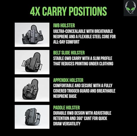 Alien Gear ShapeShift Starter Kit for Glock 42 Modular Holster System IWB/OWB