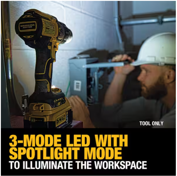 20V MAX XR Cordless Brushless 3-Speed 1/2 in. Hammer Drill (Tool Only)