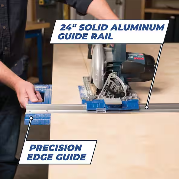 24 in. Rip-Cut Aluminum Circular Saw Guide