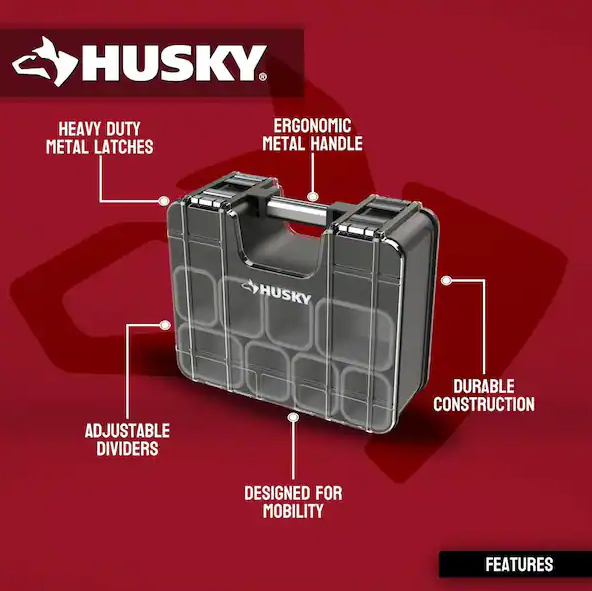 33-Compartment Adjustable Double Sided Tool Storage Organizer