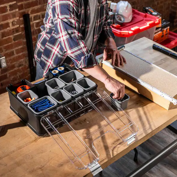 33-Compartment Adjustable Double Sided Tool Storage Organizer