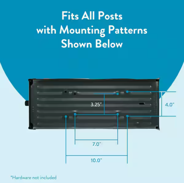 Elite Green, Large, Steel, Post Mount Mailbox