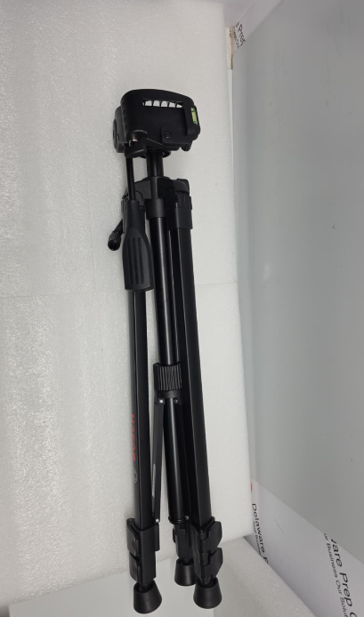 Compact Tripod with Extendable Height for Use with Line Lasers, Point Lasers, and Laser Distance Tape Measuring Tools