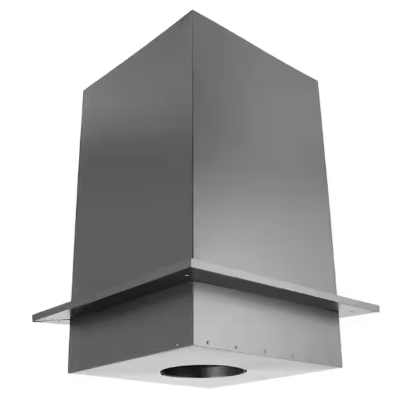 DuraPlus All-Fuel Chimney 6in. Diameter Square Ceiling Support Box, 24in. Height
