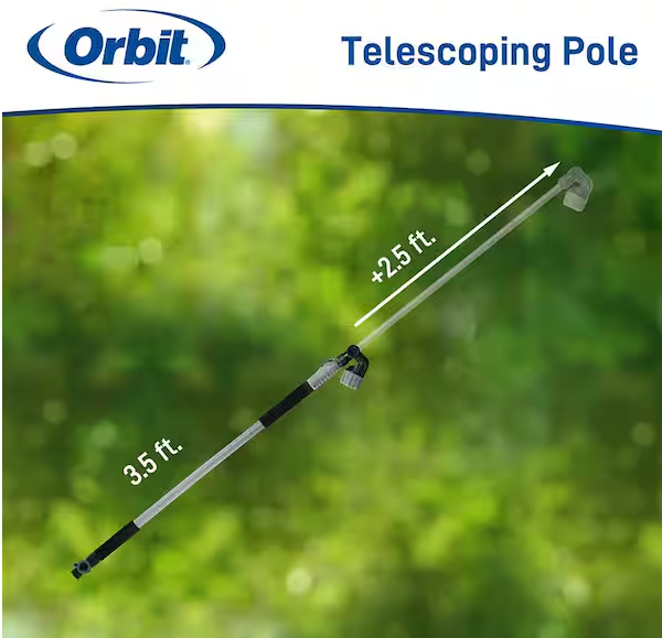 X-Stream 72 in. Extendable 4-Pattern Thumb Control Watering Wand
