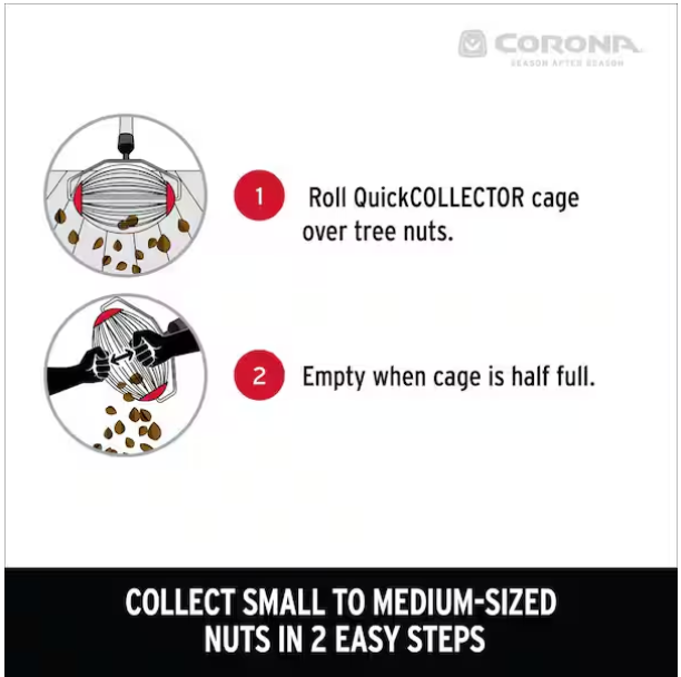 MAX 48 in. QuickCOLLECTOR Nut Gatherer with Carbon Steel Handle