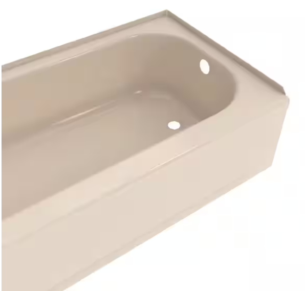 Aloha 60 in. x 30 in. Alcove Soaking Bathtub with Right Drain in Bone