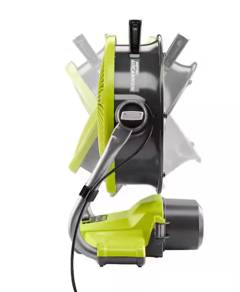 ONE+ 18V Cordless Hybrid WHISPER SERIES 12 in. Misting Air Cannon Fan Kit with 4.0 Ah Battery and Charger pcl850k1