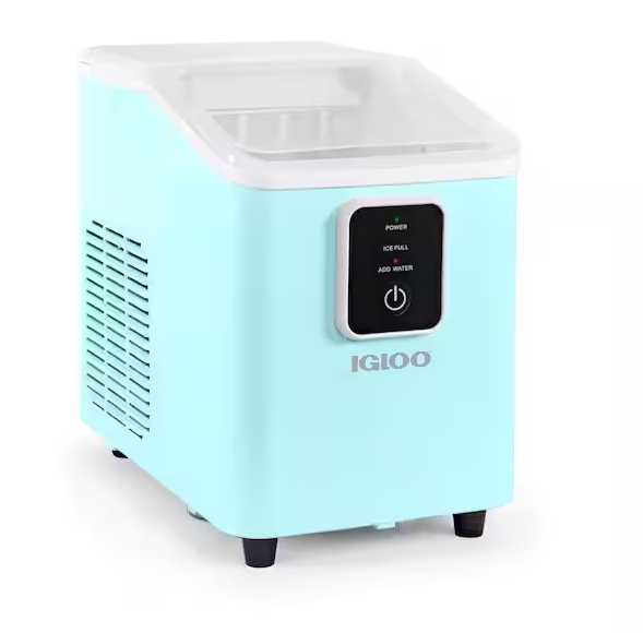 Igloo 26 lb. Ice Maker-Aqua