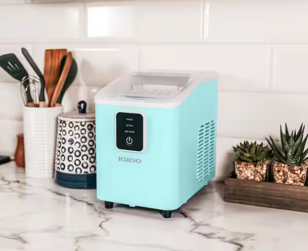 Igloo 26 lb. Ice Maker-Aqua