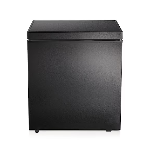 Garage Ready 20.67 in. 1.8 cu. ft. Manual Defrost Chest Freezer with Temperature Alarm Chest Freezer in Black